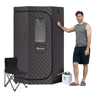 real-relax-sports-fitness-real-relax-sauna-box-portable-sauna-for-home-6-2ft-full-body-home-steam-sauna-spacious-pentagon-steam-room-home-spa-with-3-6l-1600w-steamer-sauna-grey-43805038772453.jpg Mars 1-2 Person Portable Steam Pentagonal Sauna